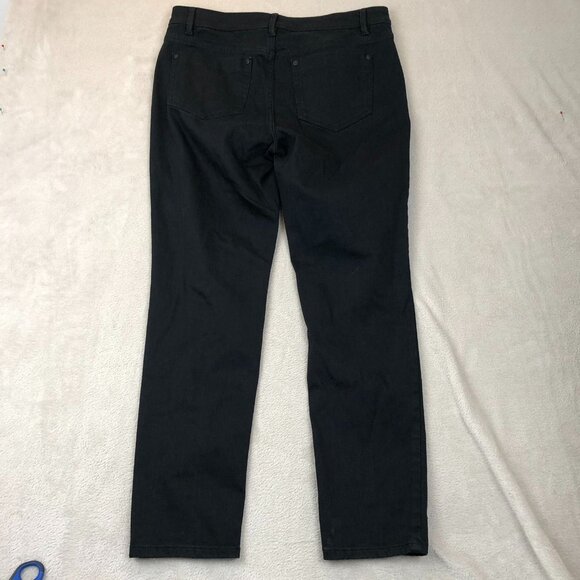 J.Jill Womens Jeans Sizze 6 Authentic Fit Slim Ankle Denim Black Casual Classic - Picture 14 of 14